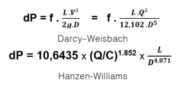 Correlação fator de atrito “f” de Darcy-Weisbach com o fator “C” de Hanzen-Williams